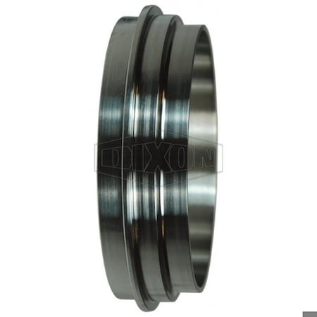 Dixon John Perry Short Weld Ferrule, 3 in Nominal, Plain End Style, 316L SS, Domestic 14PRFJP-R300